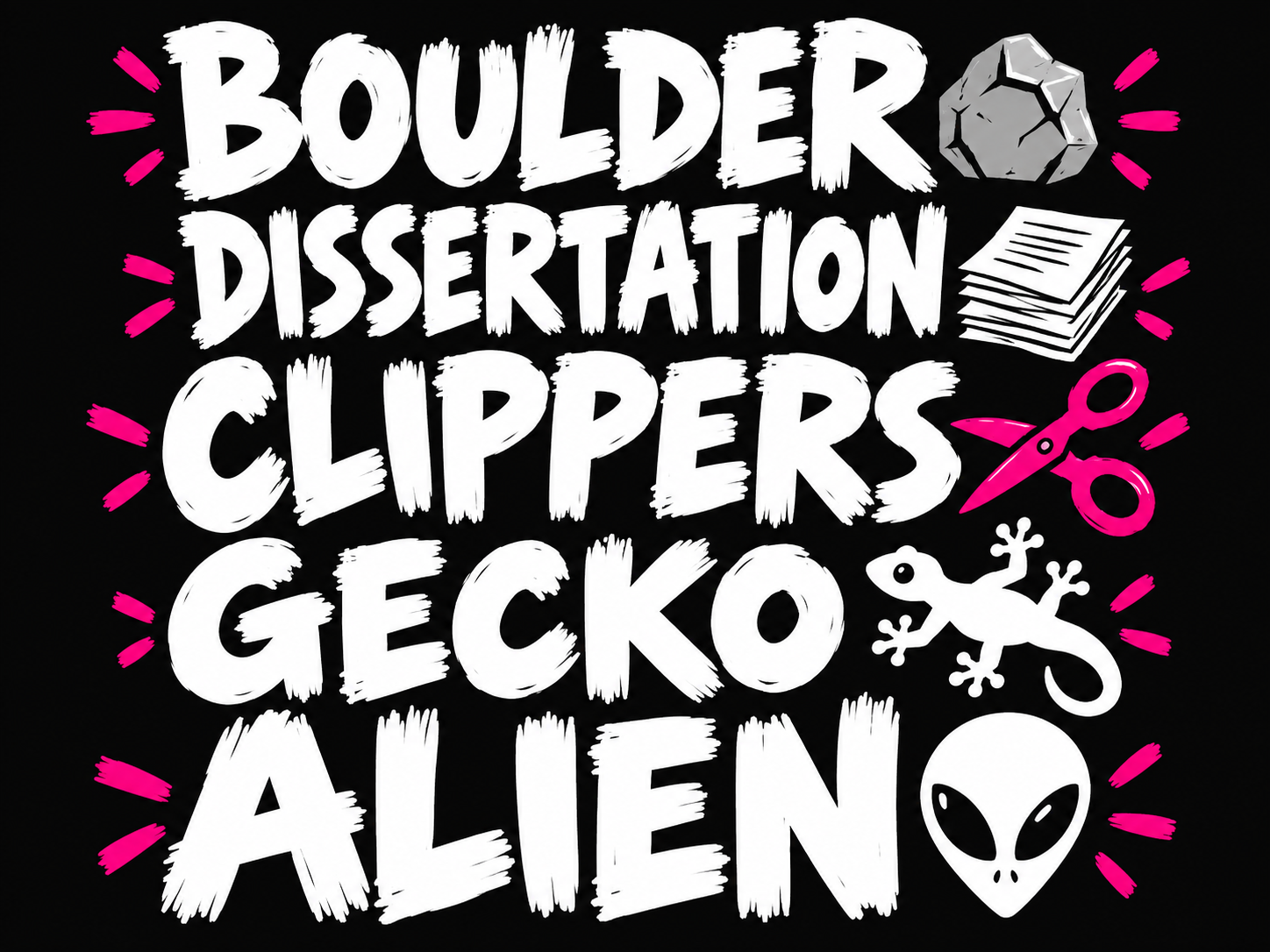 Boulder Dissertation Clippers Gecko Alien